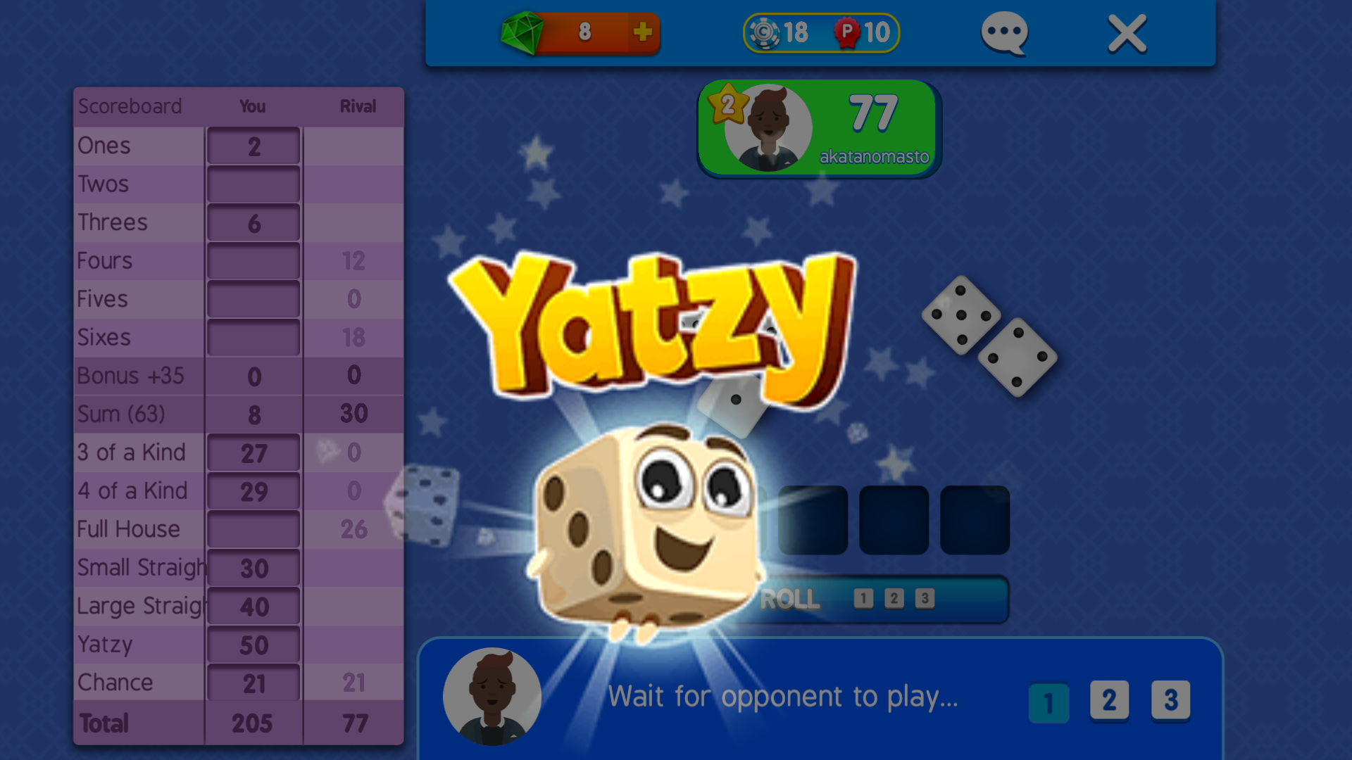 Yatzy Arena Screenshot 1